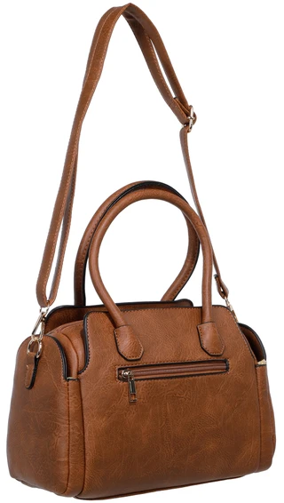 Thumbnail 3: Sage & Saddle Deep Embossed Triple Compartment Satchel with Strap 