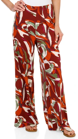 Thumbnail 1: Nicole Miller Women's Flowy Wide Leg Printed Palazzo Pants 