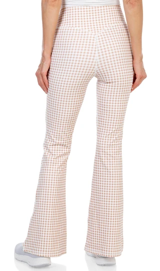Thumbnail 2: Happy Camp3r Juniors Active High Rise Gingham Flare Leggings 