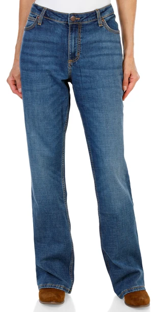 Thumbnail 1: Wrangler Retro Juniors 5 Pocket Retro Mid-Rise Boot Cut Jeans  