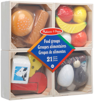 Thumbnail 2: Melissa & Doug 21 Pc Food Groups Playset 