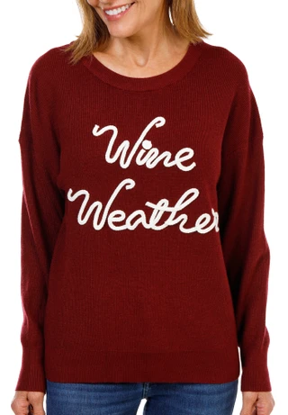 Thumbnail 1: RIO & RIAN Women's Soutache Embroidered Pullover Sweater 