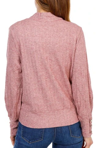 Thumbnail 2: Parallel Skies Women's Long Sleeve Mock Neck Cable Top 