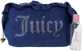 Thumbnail 1: Juicy Couture Rhinestone Travel Cosmetic Bag w/ Travel Toiletry Bottle 