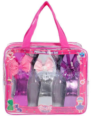 Thumbnail 1: My Princess Academy 3 Pk Princess Dress-Up Shoes in Zippered Carry Case 