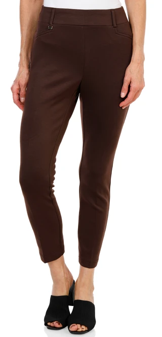 Thumbnail 1: Soho Apparel Women's Petite Pull-On Slim Ankle Pants  