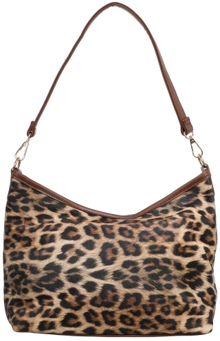 Thumbnail 1: Catherine Malandrino Leopard Print Hobo Shoulder Bag 