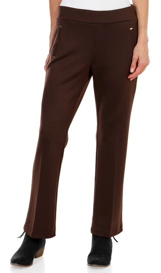 Thumbnail 1: Soho Apparel Women's Petite Pull-On Flare Pants  