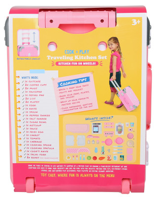 Thumbnail 2: Code Red Novelties 52 Pc Cook & Play Traveling Kitchen Playset 
