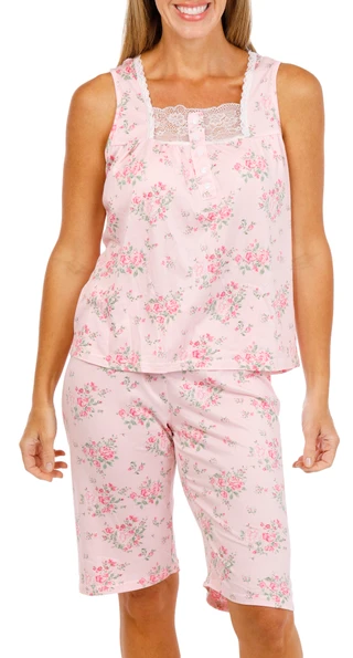 Thumbnail 3: Catherine Malandrino Women's 3 Pk Robe Bermuda Short Sleep Set 