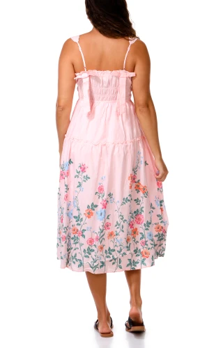 Thumbnail 5: Trixxi Juniors Multi Floral Border Cotton Lawn Dress 