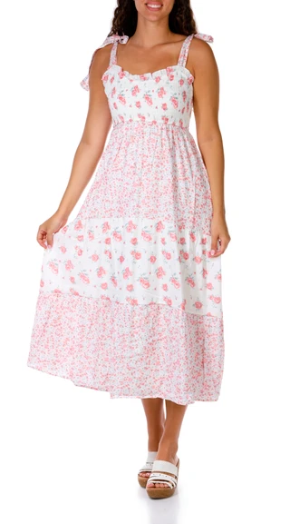 Thumbnail 1: Trixxi Juniors Sleeveless Bow Strap Twin Maxi Dress 