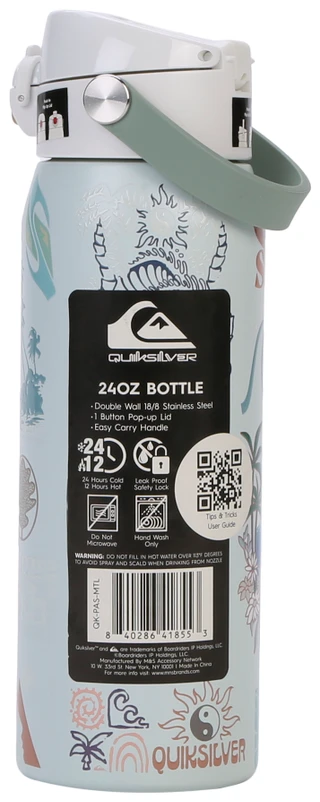 Thumbnail 2: Quicksilver 24 oz The Pasadena Double Wall Stainless Steel Tumbler   