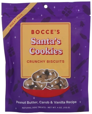 Thumbnail 1: Bocce Bakery Santa's Cookies Biscuit Dog Treats 
