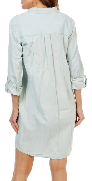 Thumbnail 4: Thread & Supply Women's Roll Tab Sleeve Shirt Dress 