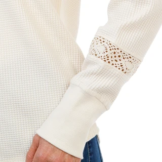 Thumbnail 2: C&C California Women's Long Sleeve Waffle Knit Top 
