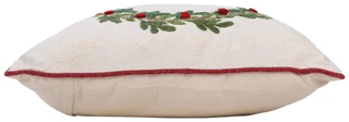 Thumbnail 3: Happy Holidays 20x20 Christmas Wreath Decorative Pillow  