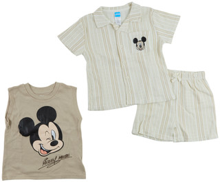 Thumbnail 1: Disney Jr. 3 Pc Toddler Boys Short Sleeve Mickey Cabana Short Set 