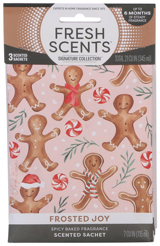 Thumbnail 1: FRESH SCENTS 3 Pk Frosted Joy Scented Sachet 