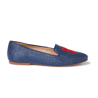 Thumbnail 2: JACK ROGERS Women's Lobster Embroidered Loafers 