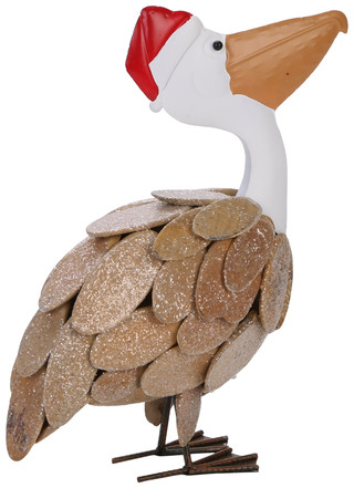 Thumbnail 1: Magical Season Santa Driftwood Pelican Figurine  