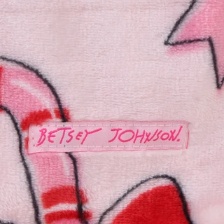 Thumbnail 2: Betsey Johnson 50x700 Ultra Soft Plush Christmas Candy Cane Throw Blanket  