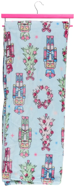 Thumbnail 2: Betsey Johnson 50x70 Christmas Nutcracker Ultra Soft Plush Throw 
