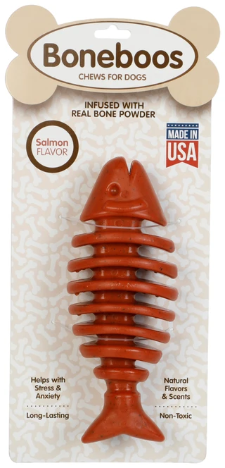 Thumbnail 1: Boneboos Infused Bone Powder Fish Bone Dog Toy 