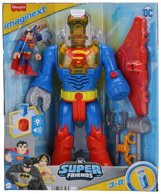 Thumbnail 1: FISHER PRICE DC Superman Insider & Exo Suit Figurine Toy  