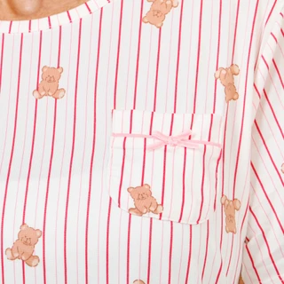 Thumbnail 2: FLORA Women's Short Sleeve Printed Night Shirt 