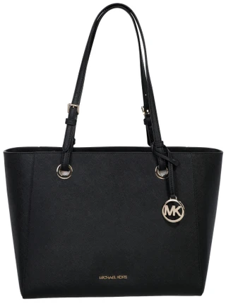 Thumbnail 1: Michael Kors Buckle Strap Leather Tote 