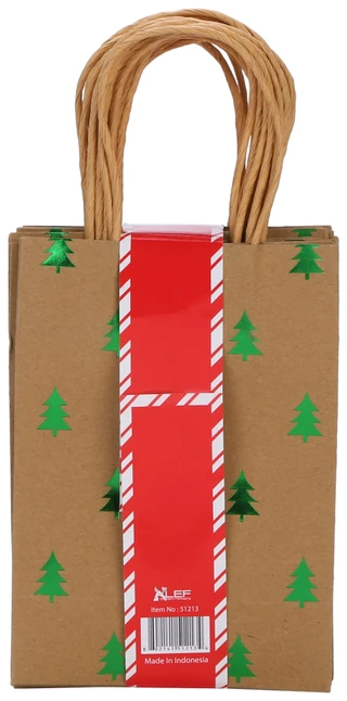 Thumbnail 2: ALEF 12 Pk Christmas Tree Paper Gift Bags  