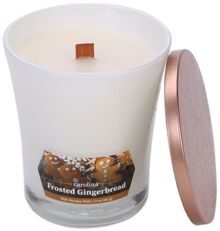 Thumbnail 1: Carolina 17 oz Christmas Frosted Gingerbread Scented Candle 