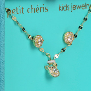 Thumbnail 2: Petit Cheris 3 Pc Sterling Silver Necklace and Earrings Set 