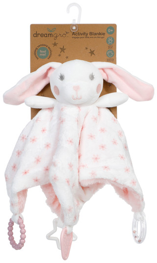Thumbnail 1: Dream Gro Baby Plush Bunny Activity Blanket  