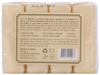 Thumbnail 2: A LA MAISON 4 Pk Sweet Almond French Milled Bar Soap 