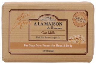 Thumbnail 1: A LA MAISON 8 oz Oat Milk French Milled Bar Soap 