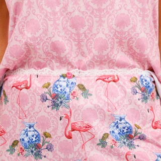Thumbnail 3: SECONDARY Women's 3 Pk Damask Flamingo Cardigan Sleep Set 