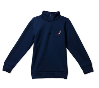 Thumbnail 1: Nautica Big Boys Quarter Zip Mock Neck Sweatshirt 
