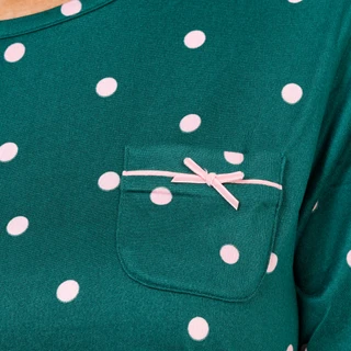 Thumbnail 4: FLORA Women's Short Sleeve Printed Night Shirt 