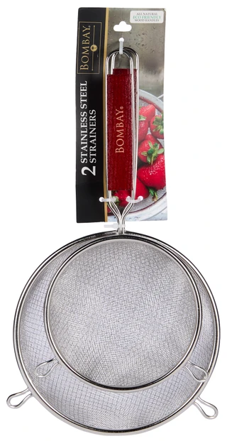 Thumbnail 1: Bombay 2 Pk Stainless Steel Strainers  