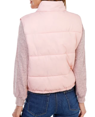 Thumbnail 2: True Religion Women's AOP Lined Puffer Vest Jacket 