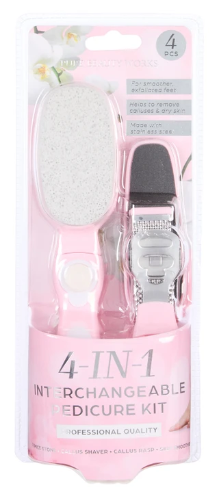 Thumbnail 1: Pure Beauty Works 4-In-1 Interchangeable Pedicure Kit 