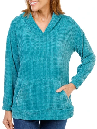 Thumbnail 1: Anneliese Women's Chenille Pullover Hoodie 