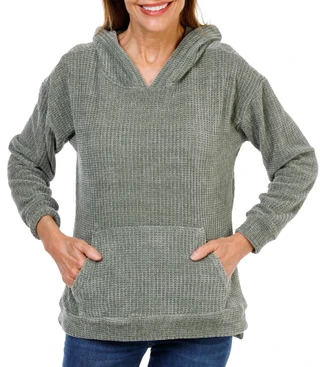 Thumbnail 1: Anneliese Women's Chenille Pullover Hoodie 