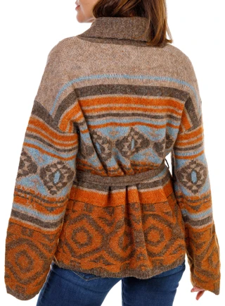 Thumbnail 2: Lucky Brand Women's Open Tie Front Wool Cardigan 