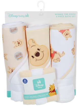 Thumbnail 1: Disney Baby 6 Pk Winnie The Pooh Towel & Wash Cloth Set 