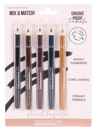 Thumbnail 1: Manna Kadar 5 Pk Smudge Proof Eyeliner Set 