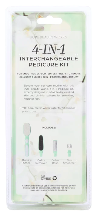 Thumbnail 2: Pure Beauty Works 4-In-1 Interchangeable Pedicure Kit  