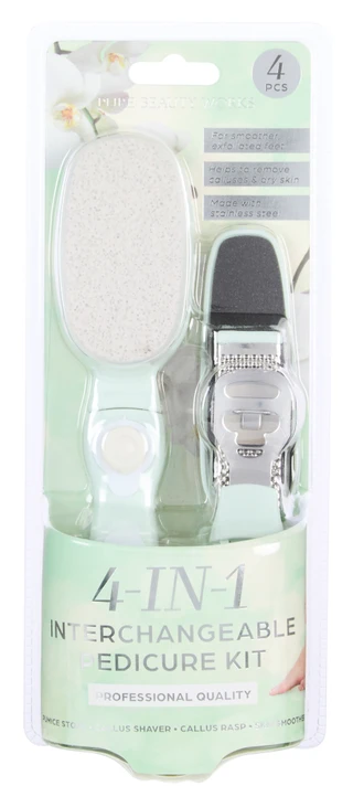 Thumbnail 1: Pure Beauty Works 4-In-1 Interchangeable Pedicure Kit  